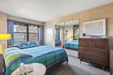 Even the bedroom has a 60s vibe