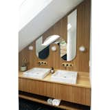 After  -  New master bathroom .  