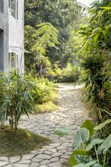 Landscaped Entrance to the house