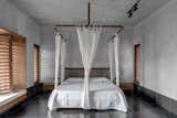 Master bed with uniquely designed Curtain suspenders