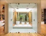 Bath Room, Open Shower, and Light Hardwood Floor  Photo 8 of 13 in Hedge House x Boswell by Boswell