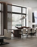 Light and air, as the central elements of the interior of a modern living room.