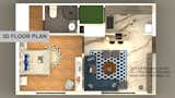 3D Floor Plan Design & Rendering Services  of Apartment 