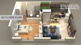 Apartment Floor Plan in 3D Visualizetion  +3D Presentation Services