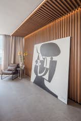 The work of local artist Pichardo is the final touch in this contemporary home. 