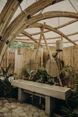 Bath Room and Stone Counter Stone sink and indoor garden   Photo 10 of 24 in Bamboo Flower _Restroom pavillion by Manu Ponte