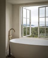 Taking in the California views from the full-size bathtub. 