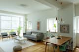 Light Hardwood Floor and Ceiling Lighting  Photo 10 of 17 in Airy & Light | Couple Apt by Shir Margolin