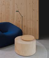 Living Room, Console Tables, Floor Lighting, Concrete Floor, and Chair  Photo 14 of 14 in La Maison Etirée by Aurélien Aumond