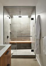 Bath Room The expanded Master Bathroom has a spa-like feel with a simple palette, natural
materials and textural finishes.  Photo 5 of 11 in Shell Gate by Verner Architects