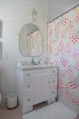Bath Room, Ceramic Tile Floor, Undermount Sink, Marble Counter, and Open Shower Jack and Jill bathroom vanity  Photo 3 of 19 in Triana Residence by Sebastian Eilert
