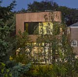 Cedar-clad rear addition  