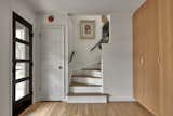 Entry and staircase with custom millwork