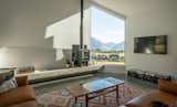 Living are view towards lake