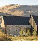 Stone clad entry area