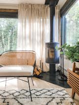 Our wood burning stove is perfect for cozying up to in the cooler months.