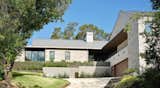 Exterior, Wood Siding Material, Brick Siding Material, Metal Roof Material, Gable RoofLine, Stucco Siding Material, and House Building Type Front Approach  Photo 3 of 7 in NW Hills Residence by Hunt Architecture