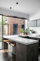 Kitchen – Anchor Ceramics tiles, Grazia & Co stools, Superwhite marble benchtop