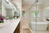 Bath Room, Enclosed Shower, and Freestanding Tub Master bathroom  Photo 6 of 7 in Spanish Colonial Refresh with a Modern Twist by Stacey Williams