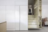 Concrete stairs +  The cabinets 