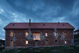 Exterior, Gable RoofLine, House Building Type, and Brick Siding Material  Photos from Romantic Ruins Enclose a Modern House in the Czech Republic