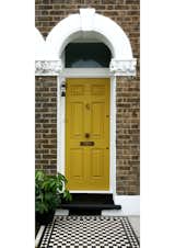 Entrance door with feature Victorian tiles