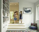 Kids, Playroom, Bookcase, Chair, Concrete, and Light Hardwood  Kids Playroom Bookcase Light Hardwood Chair Photos from Knoll House