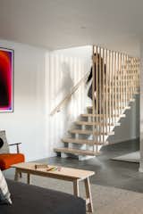 Staircase, Wood Railing, and Wood Tread  Photo 14 of 18 in Gable + Plane by Elizabeth Herrmann Architecture + Design