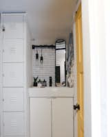 “The split bathroom has been so helpful, and the lockers provide so much storage,” Tina says.