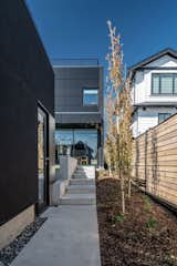Exterior, Flat RoofLine, House Building Type, Metal Siding Material, and Metal Roof Material Side   Photo 12 of 48 in Black is the New Black by Joanne Madeo