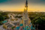 Castle of Magical Dreams is more than double the height of the former Sleeping Beauty Castle. The tower dedicated to Aurora is the highest tower as a tribute to the original Sleeping Beauty Castle.

Photo: ©Disney