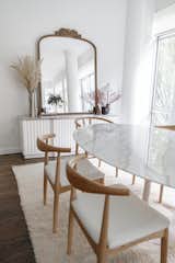 SohoHome Mirror, table OrganicModernism, chairs Hans Wegner replicas from RoveConcepts