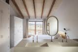 In the master bedroom, the sinks were placed in sleeping area, as they would have been centuries ago.