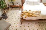 The Hunter Barnhouse by Danielle and Ely Franko bedroom with patterned tile floor