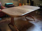Black Walnut dining Table w/(2) removable/lockable leaves