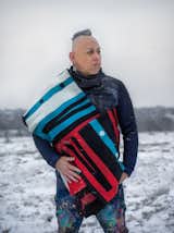 Bunky Echo-Hawk (Pawnee) with the Pawnee Promise blanket he designed for Pendleton Woolen Mills. Proceeds benefit the American Indian College Fund.  Photo 4 of 9 in The Pendleton Problem: When Does Cultural Appreciation Tip Into Appropriation?