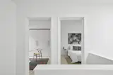 To maximize the natural light that pours in from the skylight, the homeowners selected light finishes to help everything feel super bright.