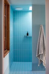 East Fremantle House blue-tiled bathroom