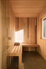 A sauna was a non-negotiable part of the family's wish list. Because of Handa's clever layout, it fits comfortably into the 1,500-square-foot floor plan. 