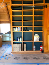 BEFORE: Built-in storage was easy to repurpose.