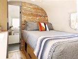 
The headboard wall was saved from a 1930s bungalow, just hours away from a wrecking ball.
