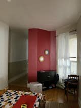 BEFORE: An awkward layout put Perron's layout skills to the test.   Photo 6 of 40 in Before & After: This Color-Obsessed Quebec Designer Lives Above Her Studio
