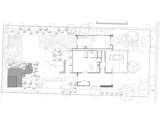 Site plan with proposed playhouse positioned in rear corner of the property.