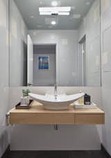 Guest bath, floating vanity