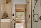 View through the bathroom