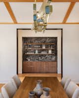 Bar of Stone and Walnut  Photo 11 of 19 in Mountain Shadows by Catalano Architects
