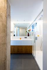 Bath Room, One Piece Toilet, Ceramic Tile Wall, Ceramic Tile Floor, and Ceiling Lighting  Photo 3 of 14 in CASA BO by Yolanda Reyes