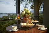 The balcony with the lake view