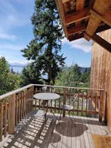 View from deck outside kitchen.