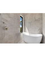 Master Soaker tub with private southern view 